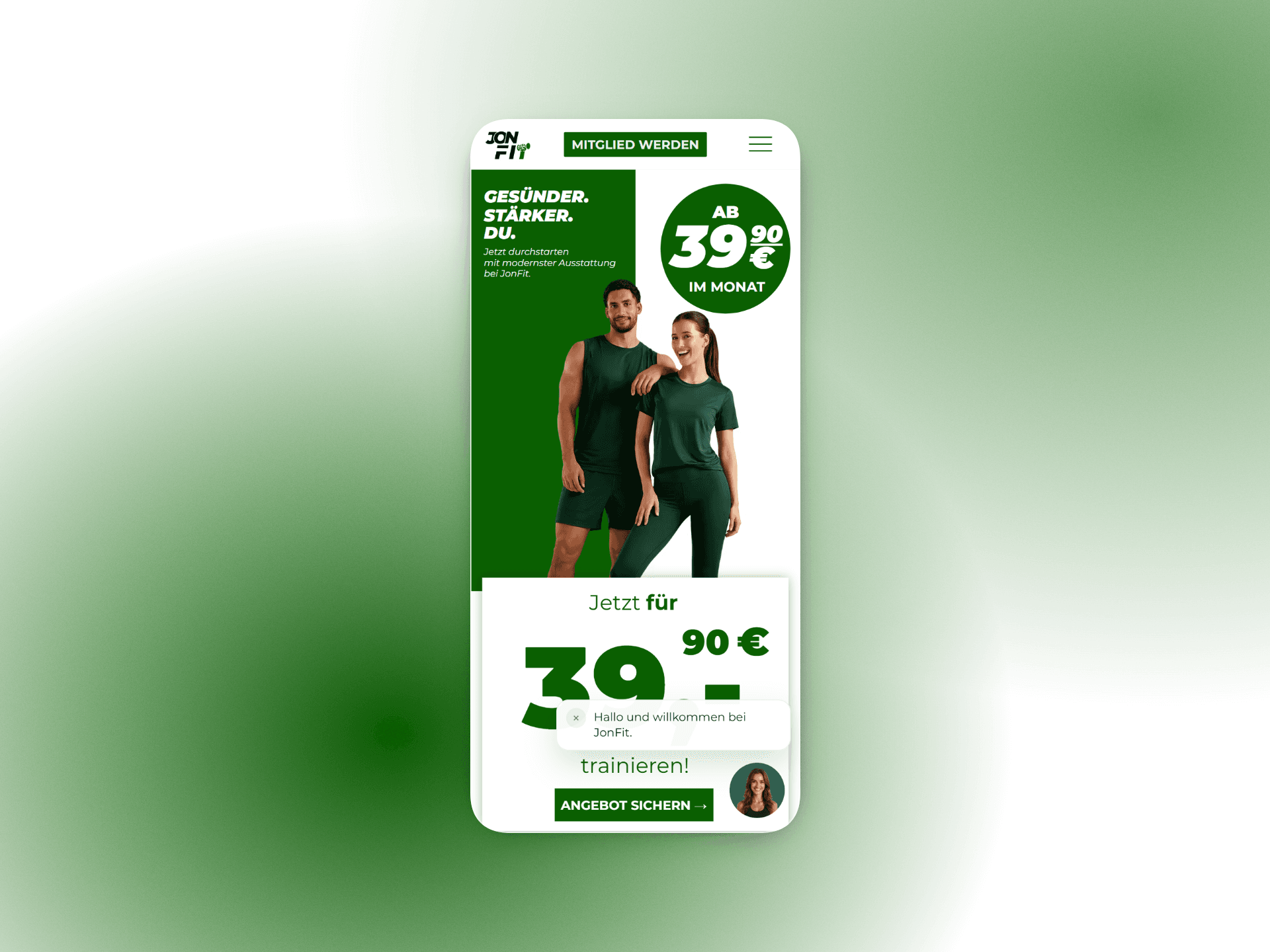 JonFit Mobil-Ansicht